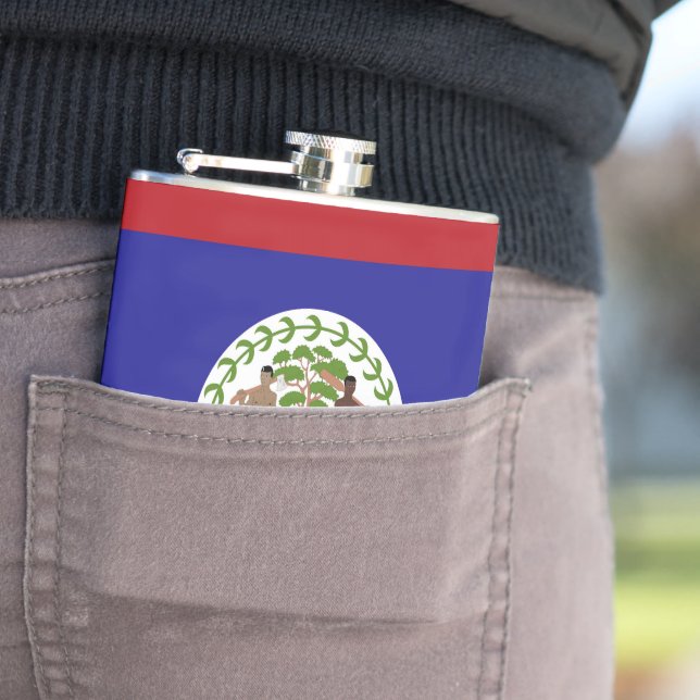 Belize flagga fickplunta (In Situ)