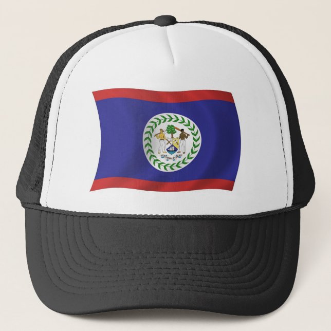 Belize Flagga Hatt Truckerkeps (Framsida)
