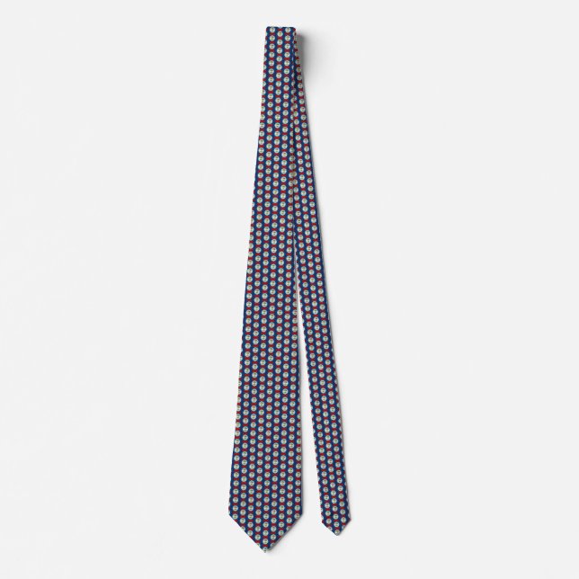 Belize Flagga Honeycomb Tie Slips (Framsida)