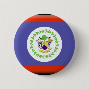 Belize flagga knapp