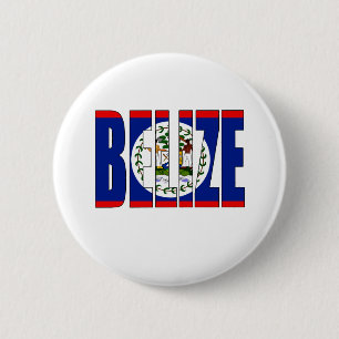 Belize Flagga Knapp