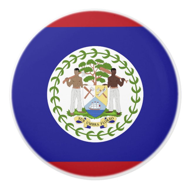 Belize flagga knopp (Framsidan)