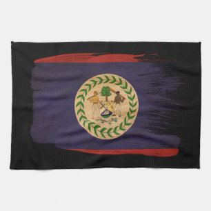 Belize flagga kökshandduk