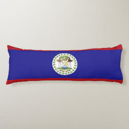 Belize flagga kroppskudde