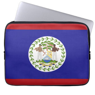 Belize flagga laptop fodral