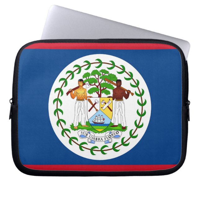 Belize Flagga Laptop sleeve (Framsidan)