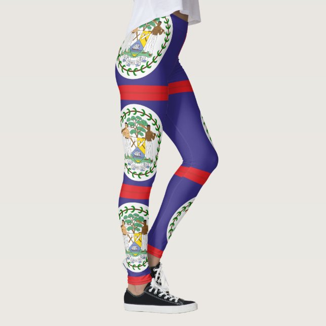Belize flagga leggings (Höger)