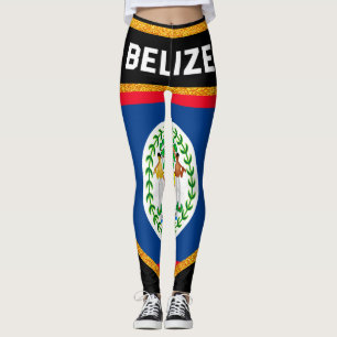 Belize flagga leggings