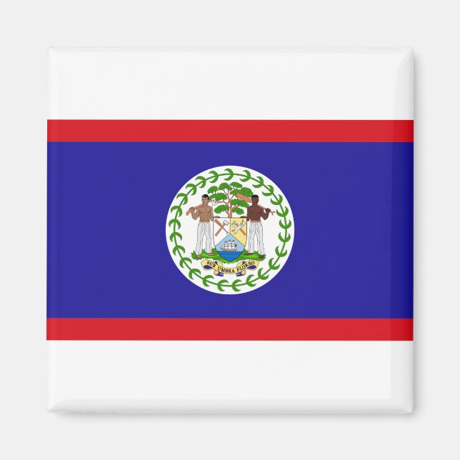 Belize Flagga Magnet (Framsidan)