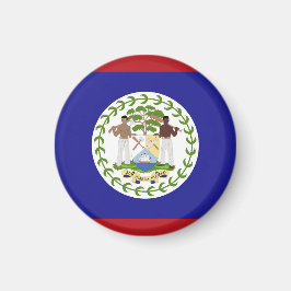Belize flagga magnet