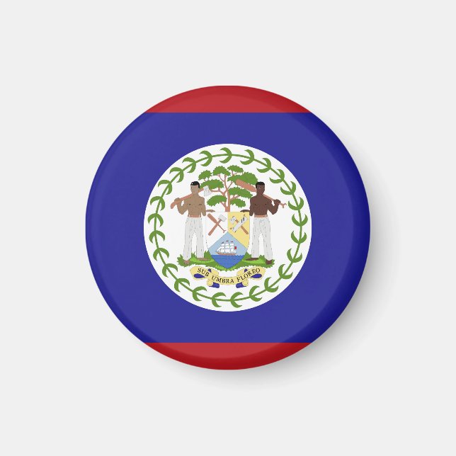 Belize flagga magnet (Framsidan)