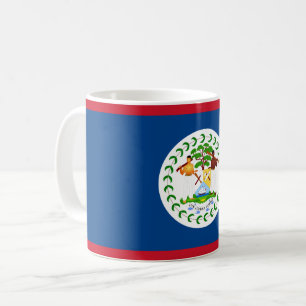 Belize flagga Mugg