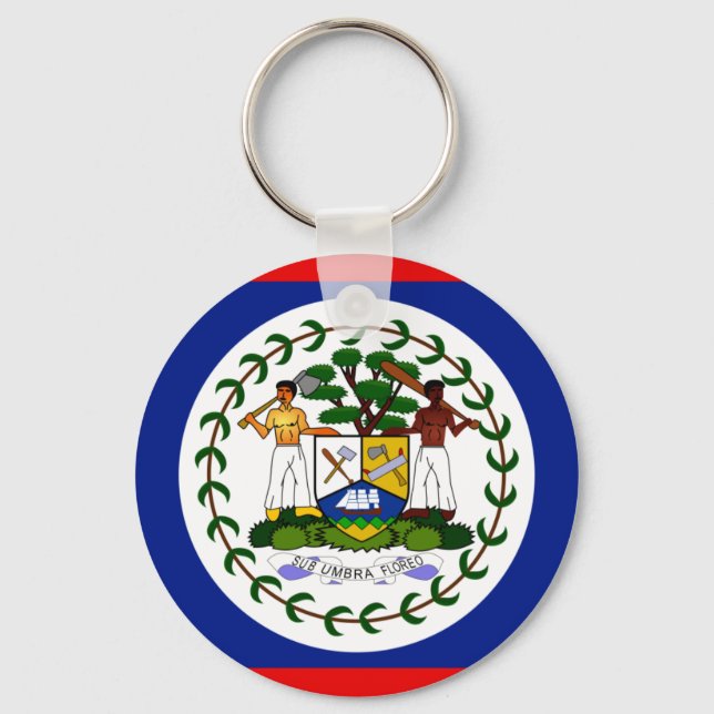 Belize Flagga Nyckelring (Framsida)