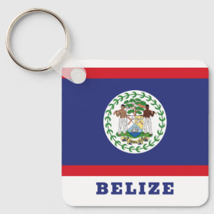 Belize Flagga Nyckelring