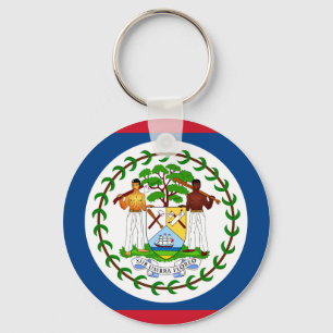 Belize Flagga Nyckelring