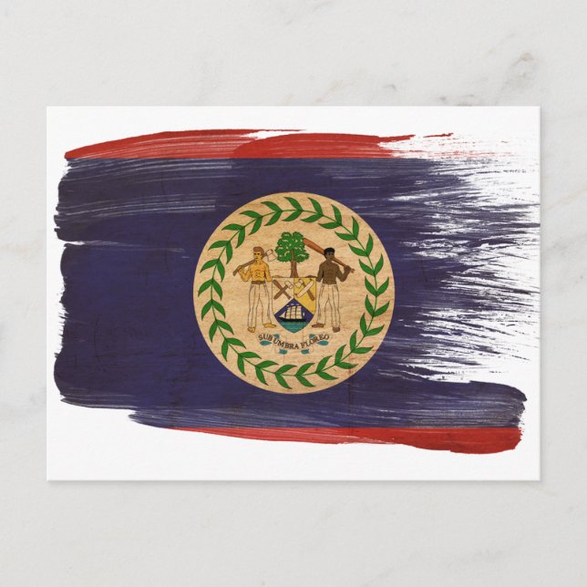 Belize Flagga Postcards Vykort (Framsida)