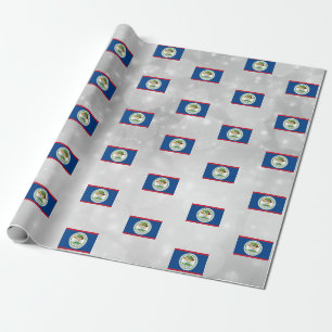 Belize Flagga Presentpapper