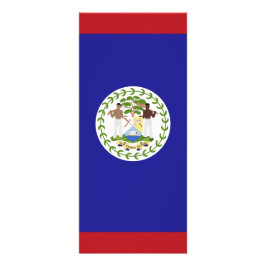 Belize flagga reklamkort