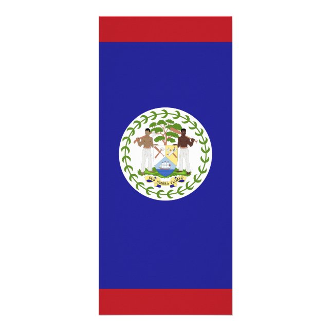 Belize flagga reklamkort (Framsidan)