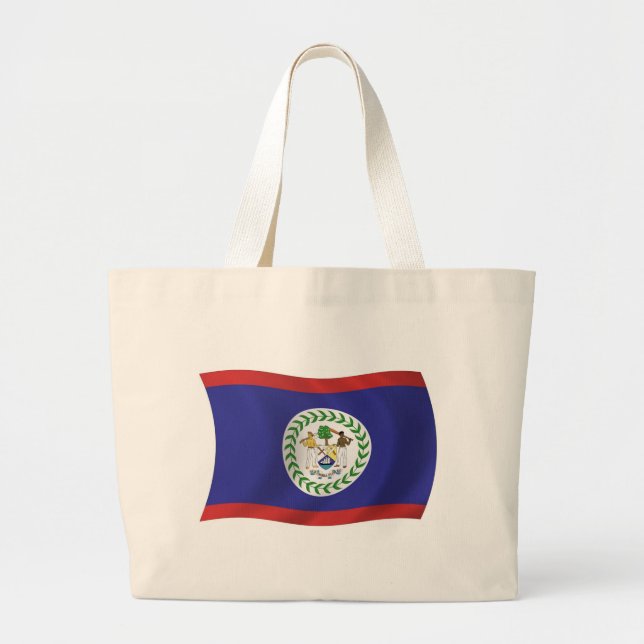 Belize Flagga Shoppingväska Jumbo Tygkasse (Framsidan)