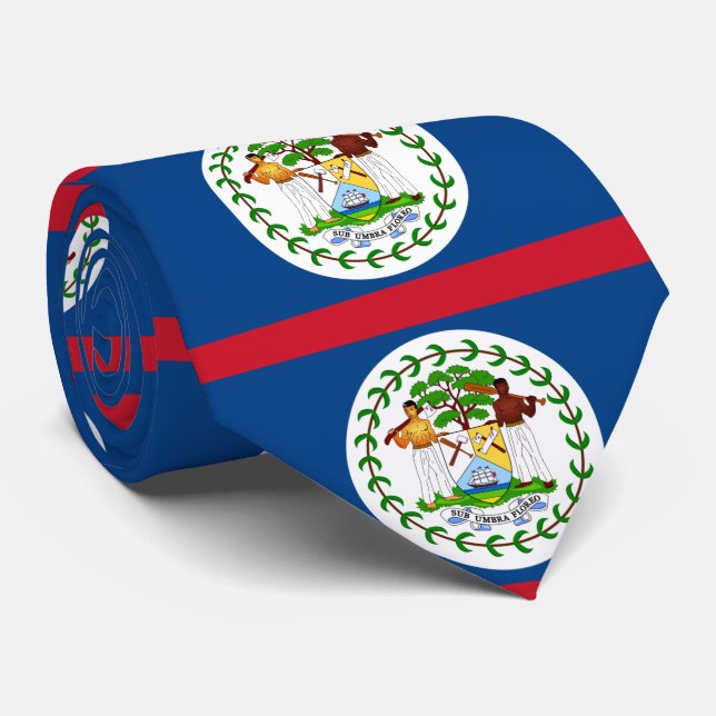 Belize flagga slips (Rullad)