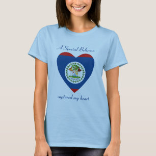Belize Flagga Sötnos T-Shirt