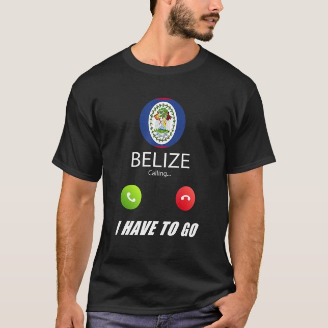 Belize Flagga Souvenir Belize Ringer Ringer T Shirt (Framsida)