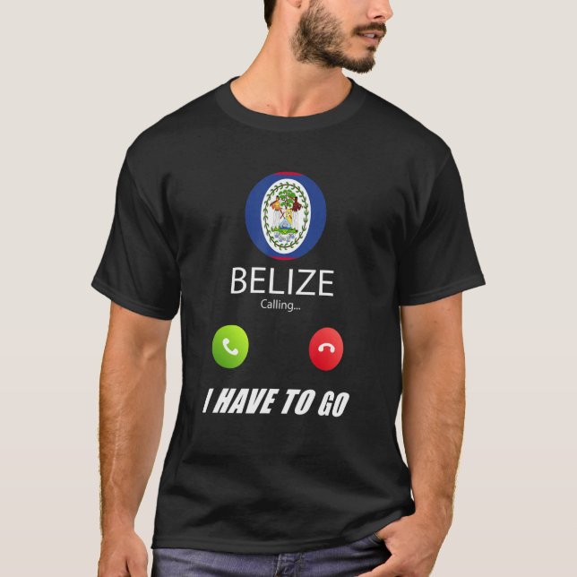 Belize Flagga Souvenir Belize ringer T Shirt (Framsida)