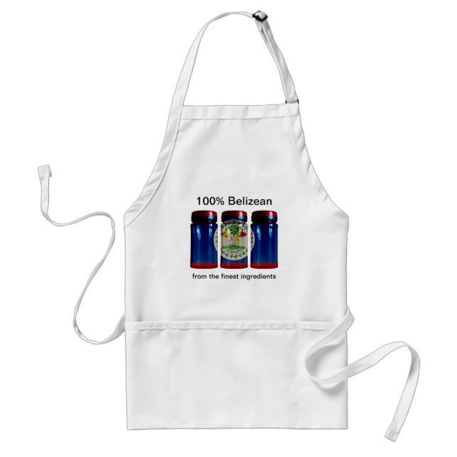 Belize Flagga Spice Burk Apron Förkläde (Framsidan)