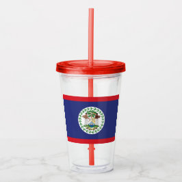 Belize Flagga Take Away Mugg