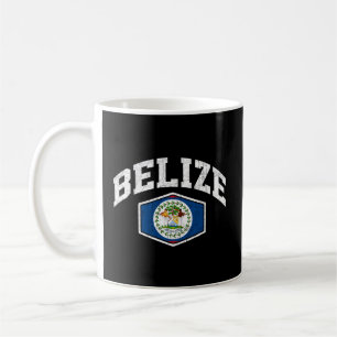 Belize Flagga Throwback Kaffemugg
