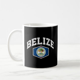 Belize Flagga Throwback Kaffemugg