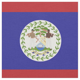 Belize flagga tyg