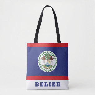 Belize Flagga Tygkasse