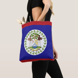 Belize flagga tygkasse