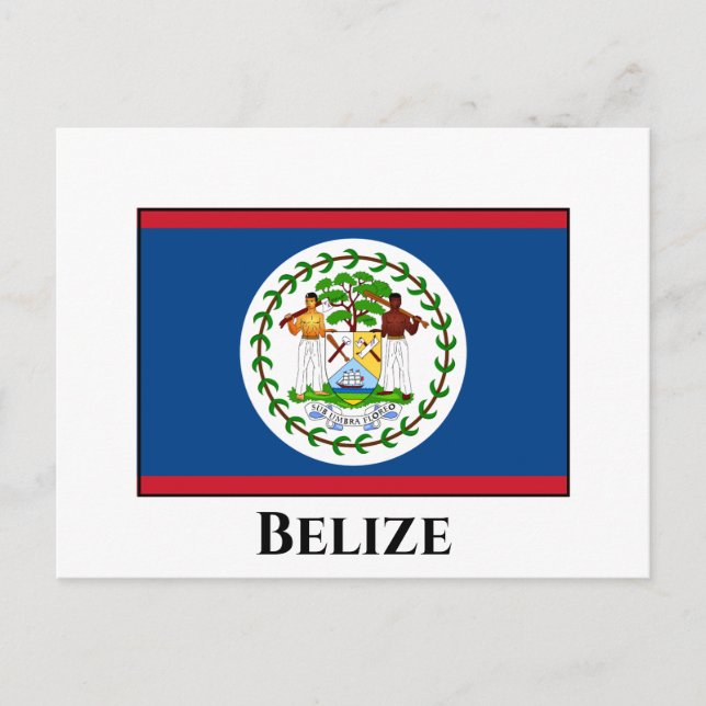 Belize Flagga Vykort (Framsida)