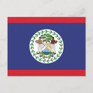 Belize Flagga Vykort