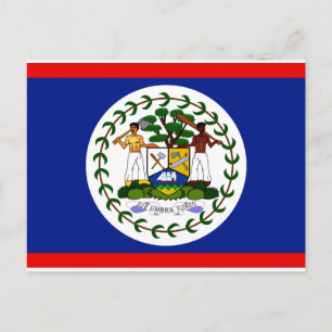 Belize Flagga Vykort