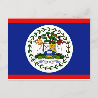 Belize Flagga Vykort