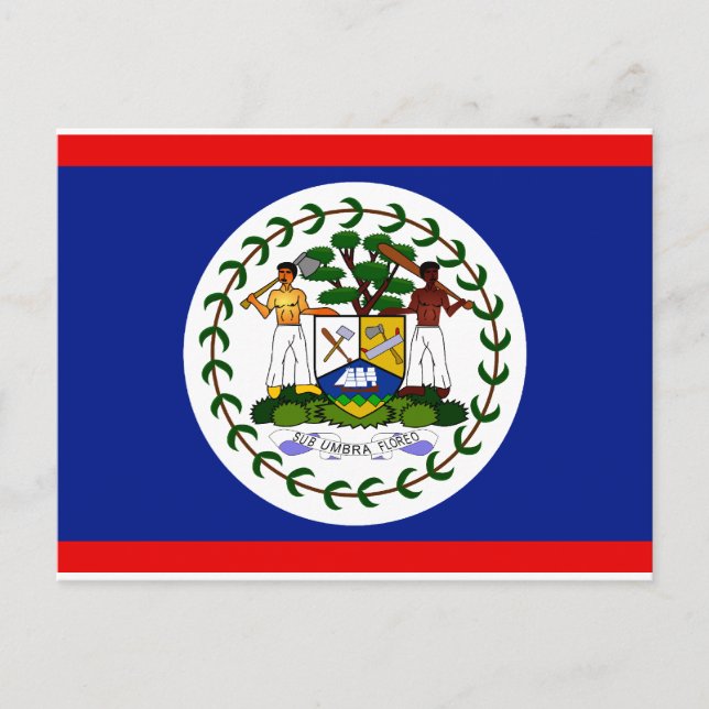Belize Flagga Vykort (Framsida)