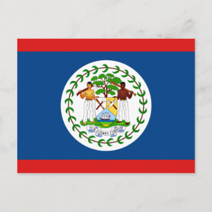 Belize Flagga vykort