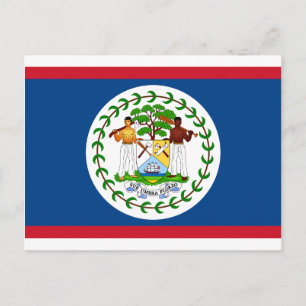 Belize Flagga Vykort
