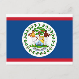 Belize Flagga Vykort