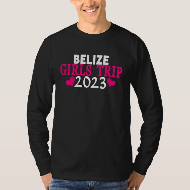 Belize Girls Trip  2023 Women's Bachelorette Party T Shirt (Framsida)