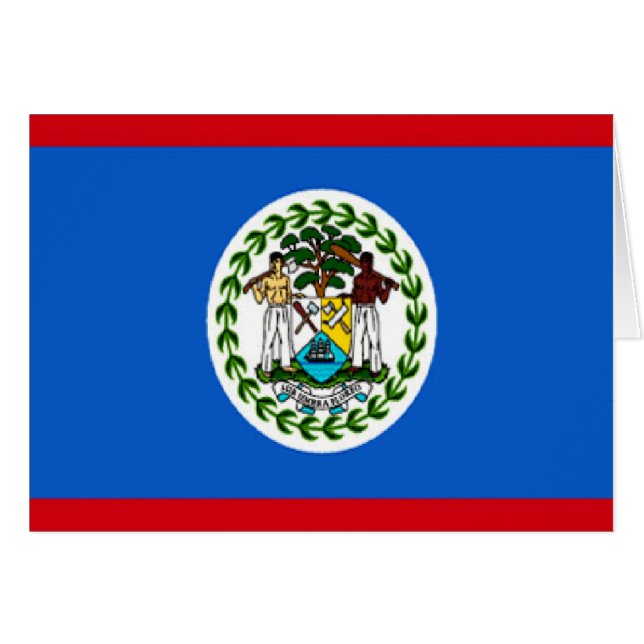 Belize Hälsningskort (Framsidan Horizontal)