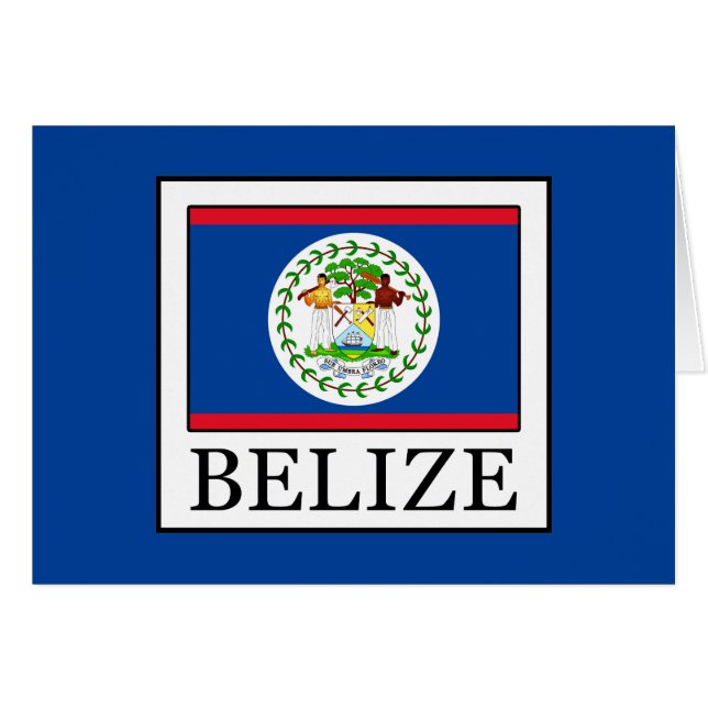 Belize Hälsningskort (Framsidan Horizontal)