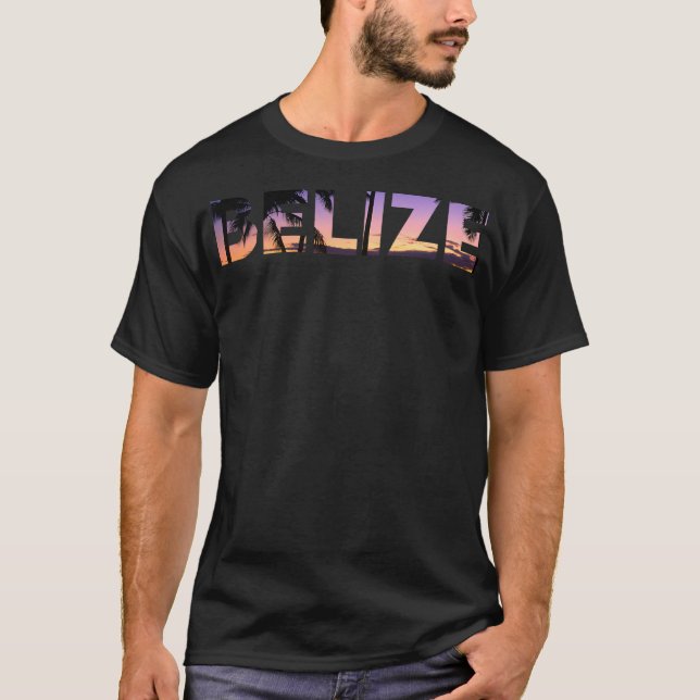 Belize Honeymoon Vacation Gifts T Shirt (Framsida)
