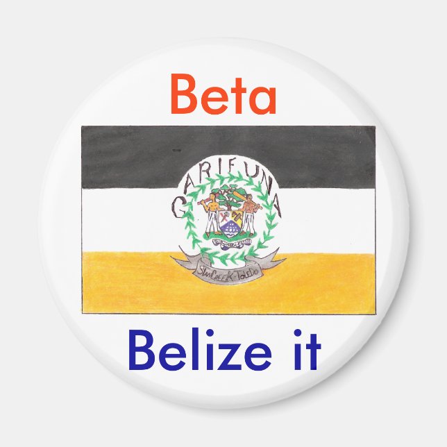 Belize it magnet (Framsidan)