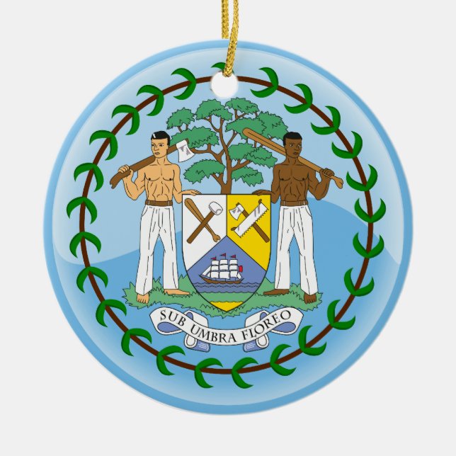 BELIZE JULGRANSPRYDNAD KERAMIK (Framsidan)