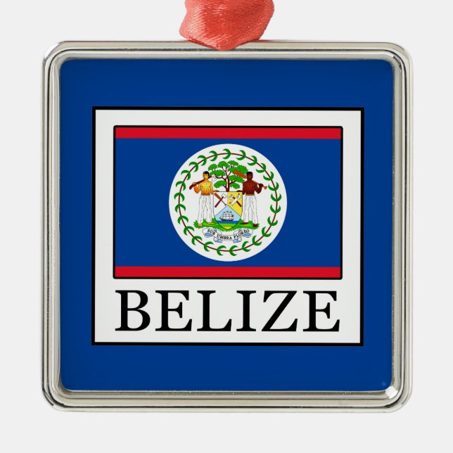 Belize Julgransprydnad Metall (Framsidan)